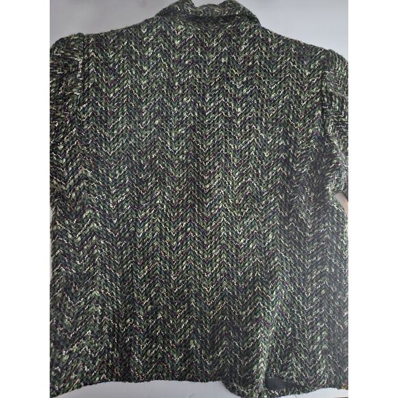 Vintage Peck & Peck Collection Herringbone Tweed Open Blazer Wom SIZE 14 Large - Picture 12 of 16